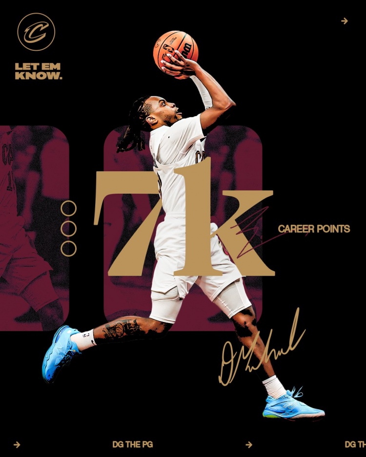 未來可期！加蘭騎士生涯得分達到7000分 隊史第11位！